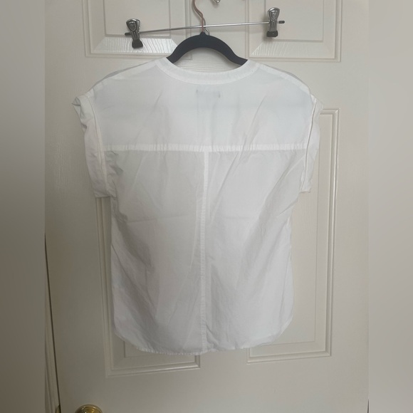J.Crew white short sleeve blouse size 2 - Picture 5 of 5